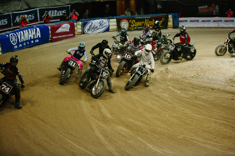 Illustration for article titled Behold The Controlled Chaos That Is Flat Track Motorcycle Racing